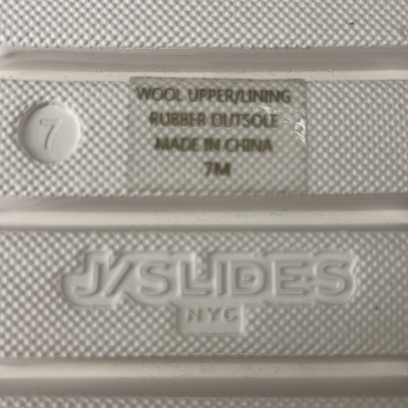 BRAND NEW J/SLIDES Brooke Grey 100% WOOL SHEARLING Platform Buckled Slides 7 - Picture 7 of 15